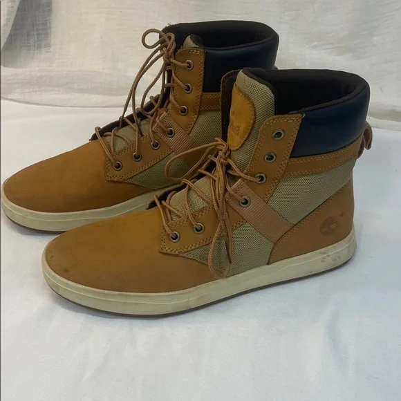 Timberland Men's Tan and Olive Boots size 10 - Picture 3 of 16